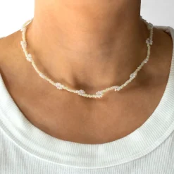 Cream Daisy Chain Choker - Senso