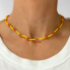 Yellow Daisy Chain Choker - Senso